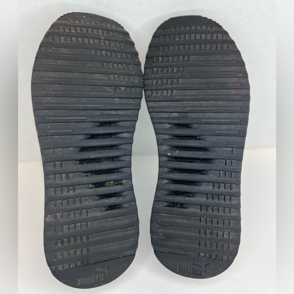 PUMA Pacer Next Cage Womens Black-White Knit Athletic Running Shoes Sz 8.5M Nice - Picture 15 of 16